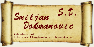 Smiljan Dokmanović vizit kartica